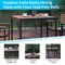 Flash Furniture Patio Set-35" Table-4 Chairs-Tan Umbrella-Base XU-DG-810060064-UB19BTN-GG - alternate 8